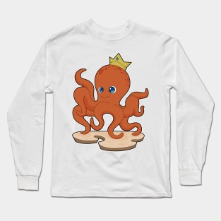 Octopus King Crown Long Sleeve T-Shirt